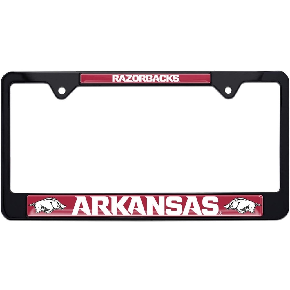 NWT‎ Arkansas Razorbacks Black License Plate Frame